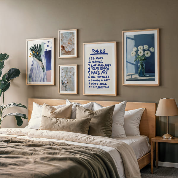  Bedroom Five Lines Of Thought poster wall