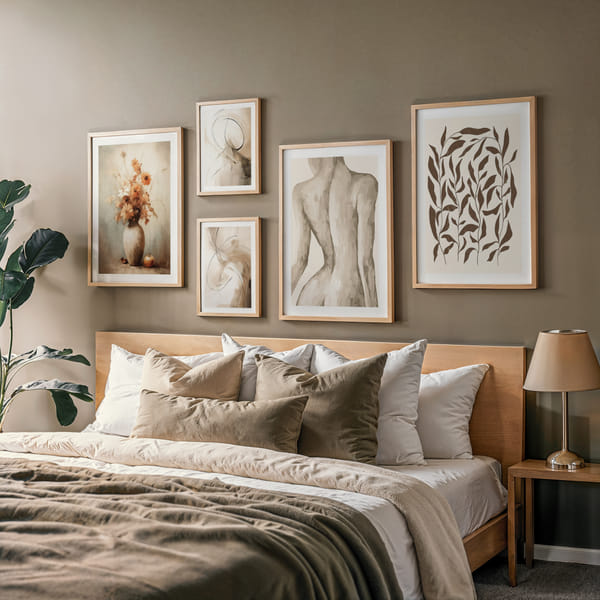  Bedroom Five Natures Form poster wall