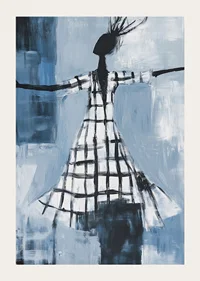 Freedom is expressed in a dance of blue tones and sweeping lines-3