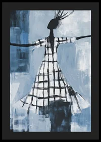 Freedom is expressed in a dance of blue tones and sweeping lines-4