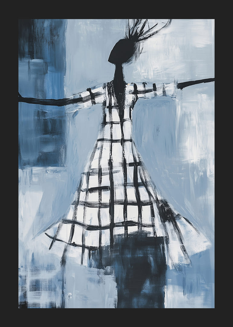 Vrijheid wordt uitgedrukt in een dans van blauwe tinten en vloeiende lijnen-12