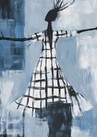 Freedom is expressed in a dance of blue tones and sweeping lines-7