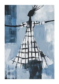 Freedom is expressed in a dance of blue tones and sweeping lines-1