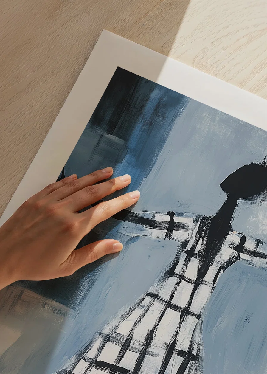 Freedom is expressed in a dance of blue tones and sweeping lines-12