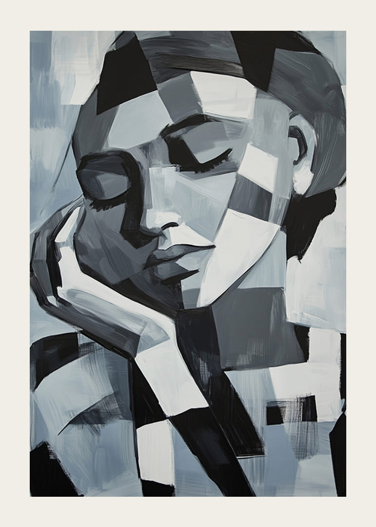 A nyugodt szürke tónusú álmodozó absztrakció nyugalmat idéz-12