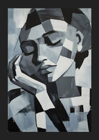 A nyugodt szürke tónusú álmodozó absztrakció nyugalmat idéz-5