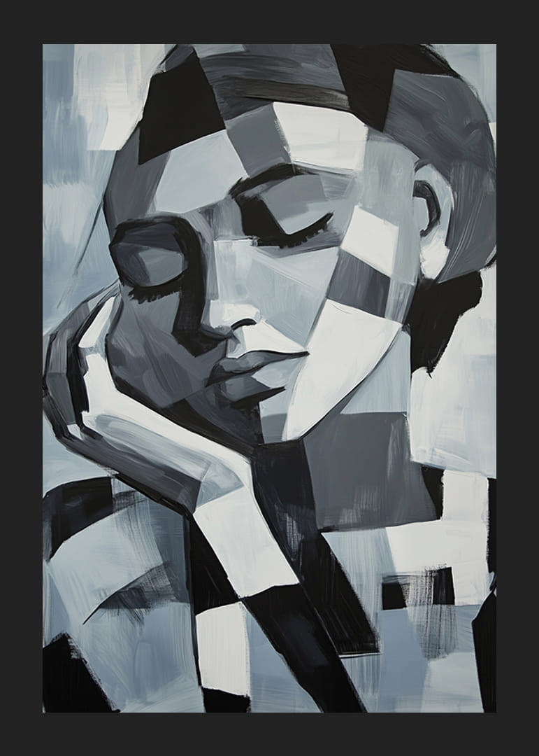 A nyugodt szürke tónusú álmodozó absztrakció nyugalmat idéz-12