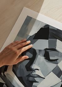 Een dromerige abstractie in kalme grijstinten roept rust op-5