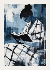 A quiet moment of introspection in blue tones-3