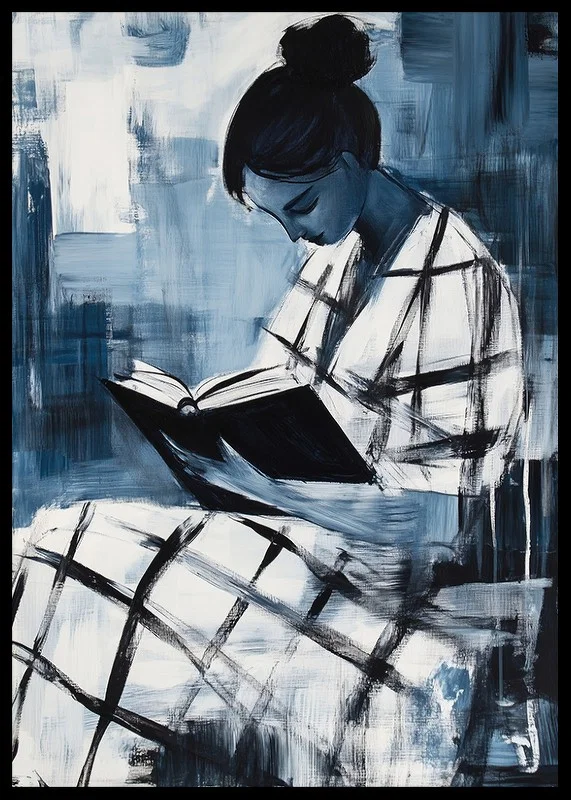 A quiet moment of introspection in blue tones-12