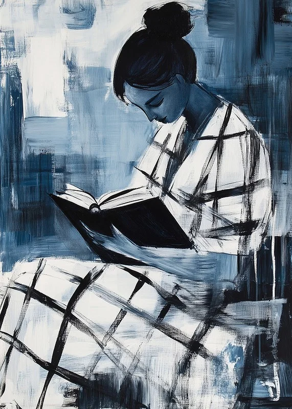 A quiet moment of introspection in blue tones-12