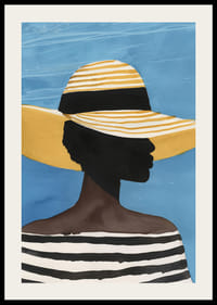 Sofistikerad silhuett i sommarens solstrålar med elegant stil-2