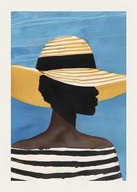 Sophisticated silhouette in the summer sunrays with elegant style-3