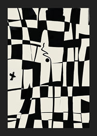 Elegant geometric design in black and white gives a modern feel-5