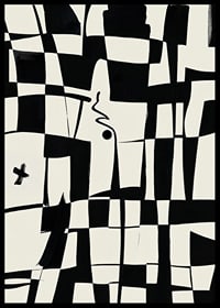 Elegant geometric design in black and white gives a modern feel-6