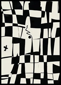 Elegant geometric design in black and white gives a modern feel-6
