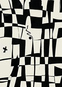 Elegant geometric design in black and white gives a modern feel-7