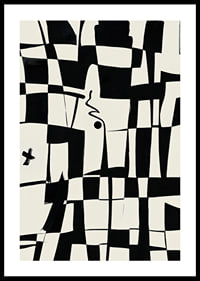 Elegant geometric design in black and white gives a modern feel-0