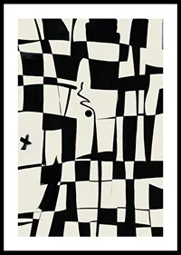 Elegant geometric design in black and white gives a modern feel-0