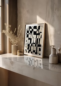 Elegant geometric design in black and white gives a modern feel-8
