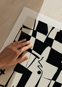 Elegant geometric design in black and white gives a modern feel-9