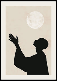 Capturing the mystery of the night with the light of the moon and the prayers of the silhouette-2
