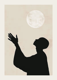 Capturing the mystery of the night with the light of the moon and the prayers of the silhouette-3