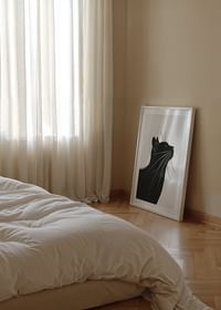 Profil elegant de pisică în motiv elegant alb-negru-4
