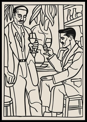 Poster Gentlemen Gathered