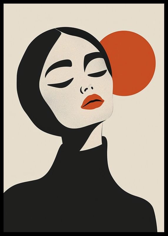 Portret elegant, cu linii îndrăznețe și culori fascinante-12