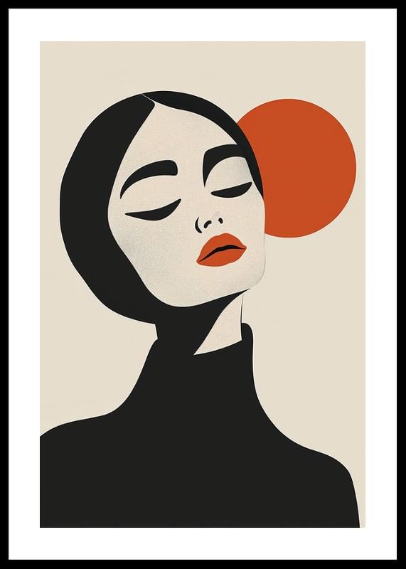 Portret elegant, cu linii îndrăznețe și culori fascinante-12
