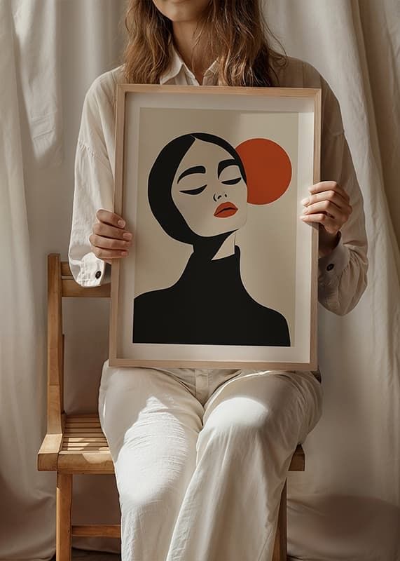 Portret elegant, cu linii îndrăznețe și culori fascinante-12