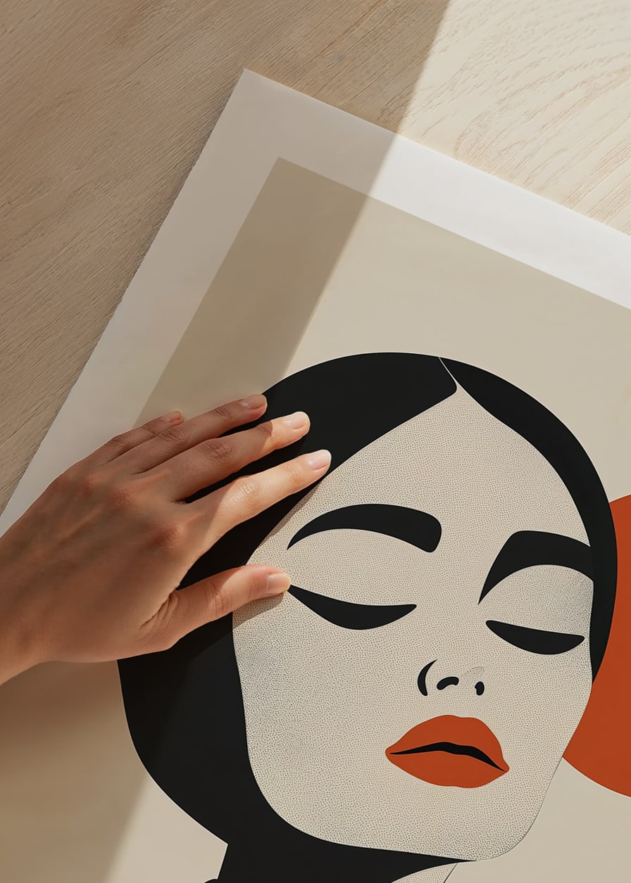 Stilvolles Portrait mit kräftigen Linien und faszinierenden Farben-12