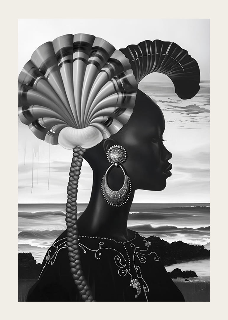 Una silueta cautivadora con el misterio y la elegancia del mar.-12