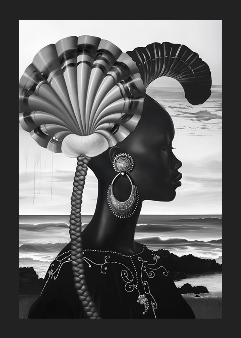 Una silueta cautivadora con el misterio y la elegancia del mar.-12