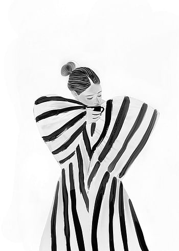 Poster Grace In Stripes