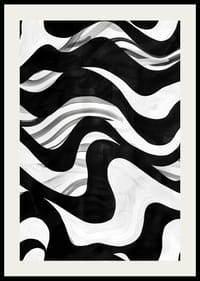 Mustavalkoiset aallot tanssivat kiehtovassa kuviossa-2