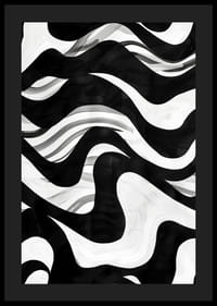 Mustavalkoiset aallot tanssivat kiehtovassa kuviossa-4