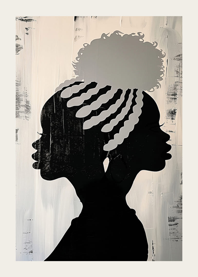 Two silhouettes unite in elegant shadow and light-12