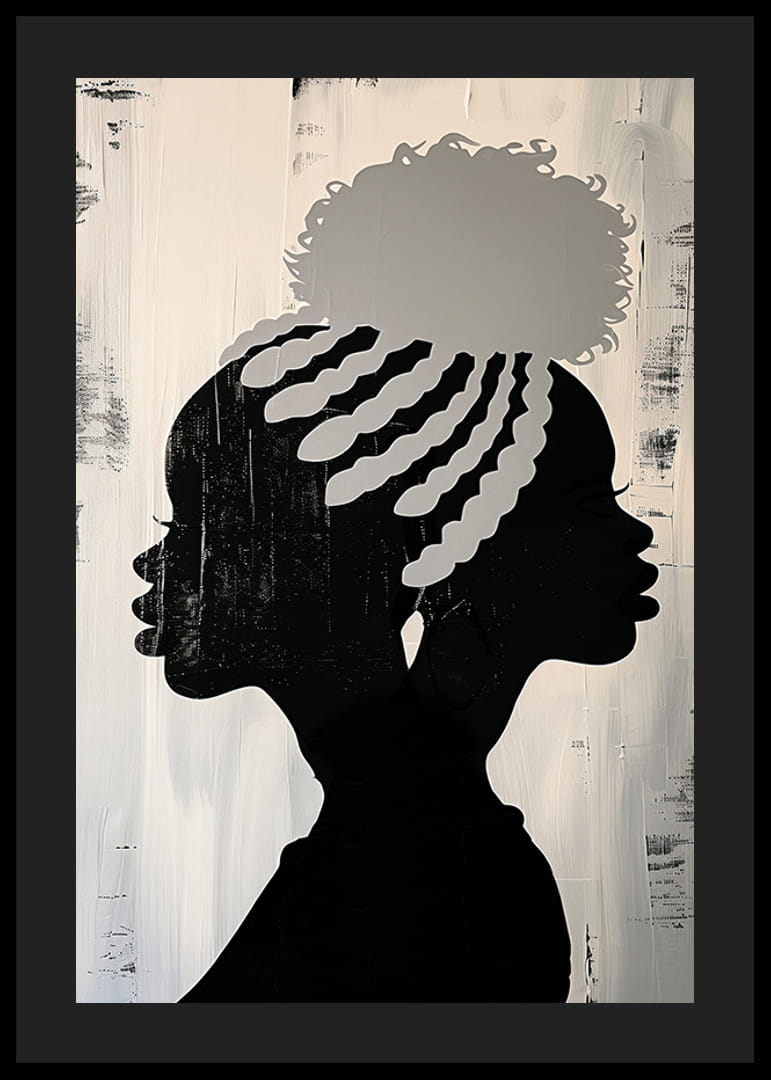 Two silhouettes unite in elegant shadow and light-12