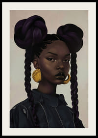 Eleganta porträtt med djupa toner och gyllene detaljer-2