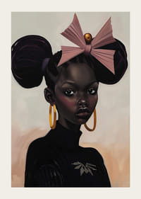 Elegant porträtt med djärva detaljer och mjuka färgtoner-3