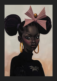 Elegant porträtt med djärva detaljer och mjuka färgtoner-5