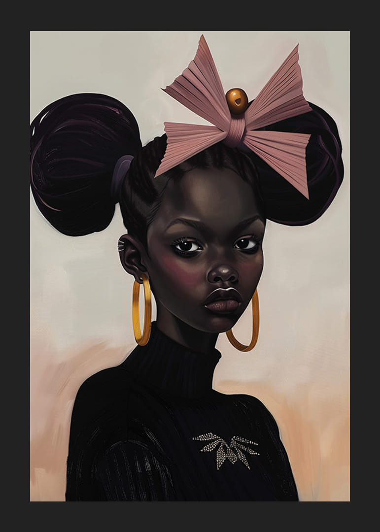 Elegant porträtt med djärva detaljer och mjuka färgtoner-12