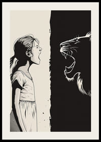 Ett kraftfullt möte mellan människa och djur fyller rummet med energi-2