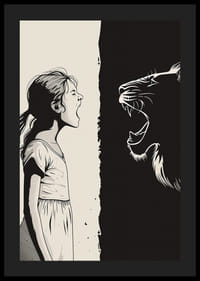 Ett kraftfullt möte mellan människa och djur fyller rummet med energi-4