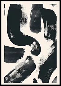 Intense brushstrokes in black and white create dynamics-0