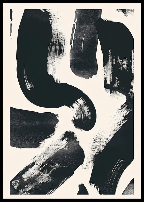 Intense brushstrokes in black and white create dynamics-12