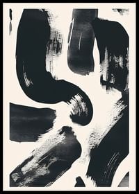 Intense brushstrokes in black and white create dynamics-0