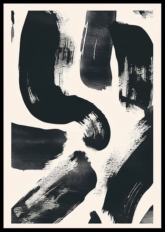 Intense brushstrokes in black and white create dynamics-12